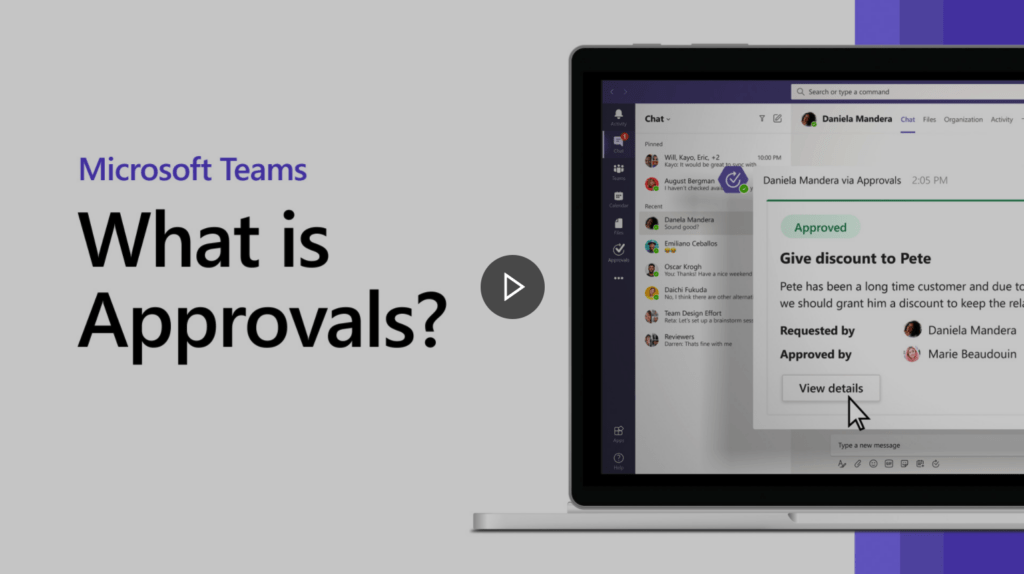 Aprobaciones de Microsoft Teams