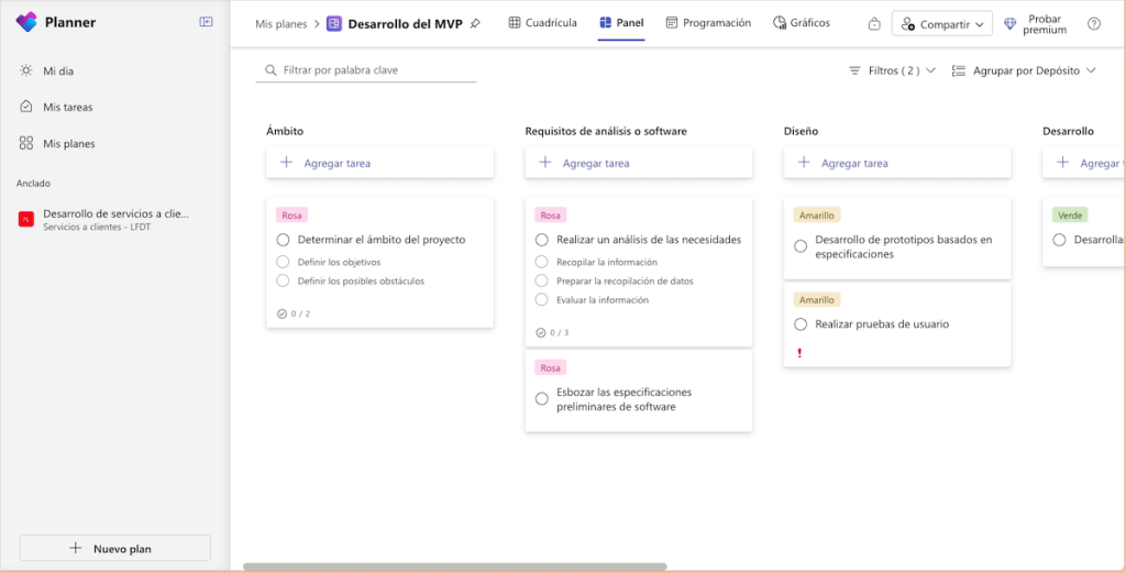 Nuevo plan de Planner en Teams